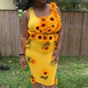 Two Piece Sunflower Costume